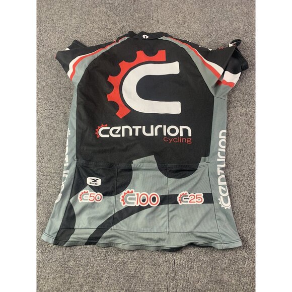 SUGOI Womens Full Zip Short Sleeve Cycling Jersey Size M Black/Gray/White - Picture 2 of 6